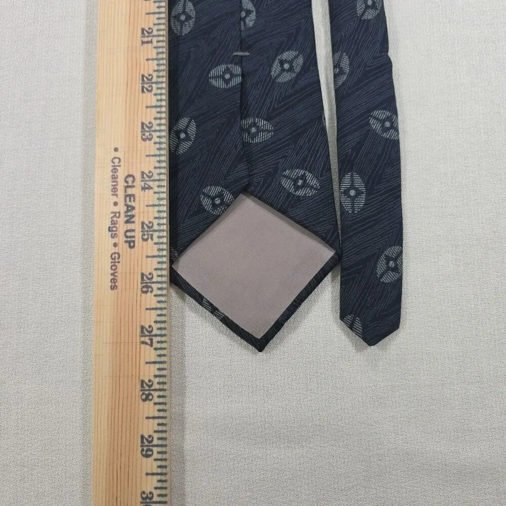Don Loper Beverly Hills Men's Blue Geometric Tie 100% Silk Designer